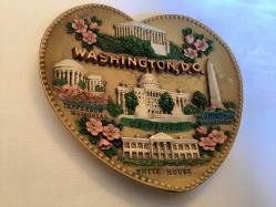 WASHINGTON DC KABARTMA MOTİFLİ TABAK