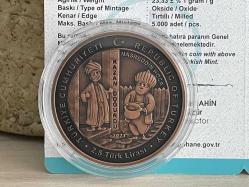 2021 - Nasreddin Hoca Kazan Doğurdu Bronz Hatıra Parası