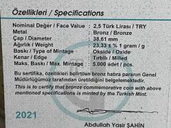 2021 - Nasreddin Hoca Kazan Doğurdu Bronz Hatıra Parası