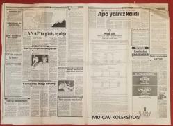 Milliyet Gazete 13 Ocak 1986 APO İÇİN VUR EMRİ,Kaddafiden Reagan'a Çadır Daveti,Mustafa Süleymanov,Turgut Özal,Eyüp Can,F.bahçeli Pesiç,Emel-Erol Büyükburç,Tomris Çetinel,Semra Özal,Pınar Süt-Akbank-Tefor Reklamı