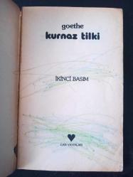Kurnaz Tilki - Goethe -  Türkçe Kitap - Can Yayınları -
