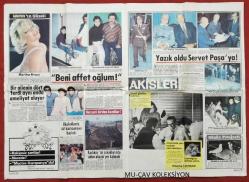 Günaydın Gazete17 Aralık 1985 Turgut Özal,Yılmaz Hastürk,Servet-Nevin Bilgi,Erdoğan Demirören,Stankoviç,Erdoğan Ünver,Cüce Murat,Katharine Ross,Dustin Hoffman,Martina Kreps,Bedrettin Dalan,Ali Koçman
