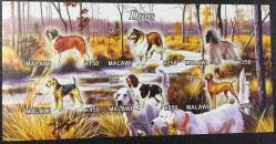 KÖPEKLER TEMA.MALAWİ 2012  BLOK DAMGASIZ.RESİMDEKİ ÜRÜN