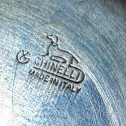 RETRO CHINELLI MADE IN ITALY KAPAĞI KABARTMA ÇİÇEK MOTİFLİ GÜMÜŞ KAPLAMA OVAL METAL TAKI KUTUSU