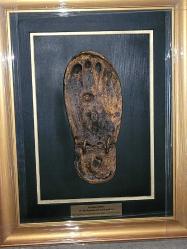 Antika - KADEMİ ŞERİF. 50 X 40 CM. HZ. MUHAMMED AYAK İZİ. BİREBİR ÖLÇEK. - kitantik - kitaLog