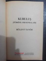 Kuruluş - Bülent Tanör - Cumhuriyet Yayınları - 1997 Yılı - Türkçe Kitap