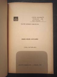 Benim Küçük Dostlarım - Halide Nusret Zorlutuna -  Türkçe Kitap - Kültür Bakanlığı Yayınları -