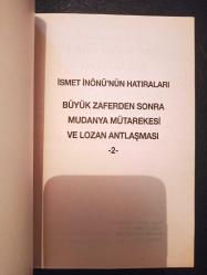 İsmet İnönü'nün Hatıraları Lozan Antlaşması 2 - İsmet İnönü -  Türkçe Kitap - Cumhuriyet Yayıncılık -