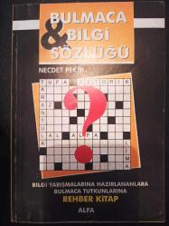 Bulmaca Bilgi Sözlüğü Cilt 1- Necdet Pekin -  Türkçe Kitap - Alfa Yayınları -