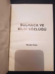 Bulmaca Bilgi Sözlüğü Cilt 1- Necdet Pekin -  Türkçe Kitap - Alfa Yayınları -
