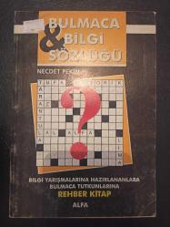 Bulmaca Bilgi Sözlüğü Cilt 2- Necdet Pekin -  Türkçe Kitap - Alfa Yayınları -