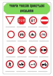 Herkes İçin Trafik İşaretleri YAZ-SİL Kitabı