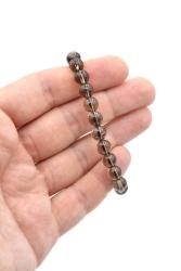 Hakiki Doğal A Kalite Siyah Azeztulit Taşı Bileklik 8 Mm