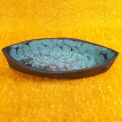 VINTAGE EL YAPIMI SANDAL FORMUNDA SERAMİK TABAK