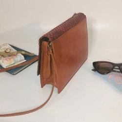 İtalyan Yılan Derisi Çanta 1970ler