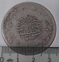OSMANLI GÜMÜŞ 20 KURUŞ SULTAN II. ABDÜLMECİT 1255-11 ORİJİNAL ÇOK ÇOK TEMİZ 3ÇÇÇ1D ÇOK NADİRDİR