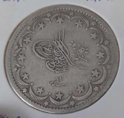 OSMANLI GÜMÜŞ 20 KURUŞ SULTAN II. ABDÜLMECİT 1255-11 ORİJİNAL ÇOK ÇOK TEMİZ 3ÇÇÇ1D ÇOK NADİRDİR