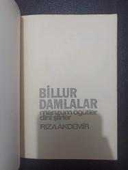 Billur Damlalar Manzum Öğütler Dini Şiirler - Rıza Akdemir - Diyanet İşleri Başkanlığı Yayınları - Türkçe Kitap