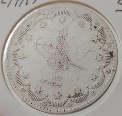 GÜMÜŞ 20 KURUŞ SULTAN ABDÜLAZİZ 1277-15 ORİJİNAL ÇOK TEMİZ 2XX1Y ÇOK NADİRDİR