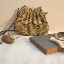 İtalyan Yılan Derisi Çanta 1930lar