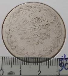 GÜMÜŞ 20 KURUŞ SULTAN ABDÜLAZİZ 1277-1 ORİJİNAL ÇOK TEMİZ B1DD2 NADİRDİR