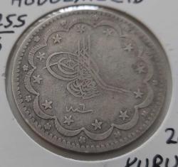OSMANLI GÜMÜŞ 20 KURUŞ SULTAN II. ABDÜLMECİT 1255-6 ORİJİNAL ÇOK ÇOK TEMİZ BB2CC1 ÇOK NADİRDİR