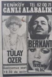 Gazino Reklamları Gazetesi 5 Aralık 1980 Kamuran Akkor ,Müzeyyen Senar,Kibariye,Huri Sapan,Huysuz Virjin,Karin,Ertan Ünsal ,Esin Gülsuyu,İsmail Kılıç,Feridun Karakaya,Erhan Tunay,Ümit Şener,Tülay Karaca,ilham Gencer,Sevda Karaca,Işıl Can,Hüreyre,Ayfer Feray,Egemen Bostancı,Çöpçatanlık fendi Berjant,Orhan Balmumcu,Tülay Özer,Işıl can