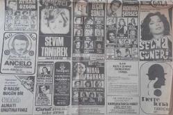 Gazino Reklamları Gazetesi Kasım 1977 Bülent Ersoy Behiye Aksoy,Sevim Tuna ,Zeki Müren,Kutlu Payaslı,Ayla Algan,Sevda Ferda, Huysuz Virjin ,Sevda Karaca,Göksel Arsoy,Filiz Akın ,Özdemir İlhan,Serpil Barlas,Beyaz Kelebekker,Nesrin Topkapı,Gönül Tansel,Gamze Öz ,Enis Fosforoğku,Meral Aydan ,Zeki Müren,Sevim Tuna,Sevim Tanürek,Nihal Köknar,Berkant,Fatma Belgen,Uğur Böcekleri,Selma Güneri ,Muzaffer Akgün, Bil Burak,Adnan Şensoy,Fatma Belgen,Serpil Örümcer,Elçin Soner,Berkant,Hayko Erol Büyükburç,Vedat Çetinjaya,Sezer Güvenirsin, Adnan Şener,Göksel Arsoy