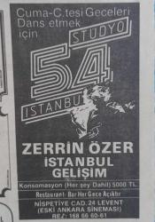 Gazino Reklamları Gazetesi 27 Nisa 1985 Sezen Aksu ,İlyas Salnan,Sevil Üstesinden,Cem Özer,Ali Poyrazoğku Tiyatrosu,Fikret Hakan Tiyatrosu ,Zerrin Özer,