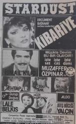 Gazino Reklamları Gzetesi 16Ocak 1982 Muazzez Abacı,Kibariye,Cengiz Coşkuner,Hülya Koçyiğit,Mehmet Ali Erbil ,Erol Evgin,Ahu Tuğba,Neslihan,Uğur Böcekleri,Safiye Filiz,Ziya Taşkent, İbrahim Tatlıses,Müjde Ar,Zerrin Egeler,Sevda Karaca,Biricik,Ferahnax,Ferhan Sabancı,İbrahim Özvarol,İsmail Kılıç,Eyüp Uyanıkoğlu,Nurhan Ergin,Feri Cansel,Mehtap Deniz,Kenan Temiz