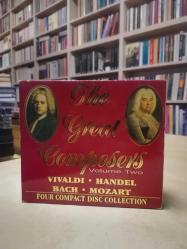 The Great Composers Volume Two. Vivaldi, Handel, Bach, Mozart. Four Compact Disc Collection. 4 CD Set.