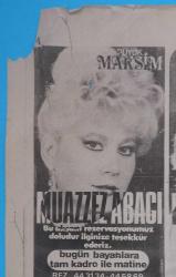 Gazino Reklamları Gazetesi 17 şubat 1982 Maksim Bebek Park Çakıl Müzikhol Lunapark Müzikhol Muazzez Abacı,Emel Sayın,Adnan Şensoy,Neşe Karaböcek,Hülya Süer,Harika Avcı,Nokta ve Virgül,Kibariye,Zerrin Özer,Coşkun Demir,Azize Gencebay, Arif Şentürk,Recep Kaymak,Mehtap Deniz,Coşkun Demir,Akın Uğurlu, Romalıların Perihan,Ümmete,Alev Nurdan ,Fatih Mühimdir,Nesrin Topkapı,Huri Sapan,Gönül Bayar,Pakize Suda,Elçin Soner,Kenan Menekşe,Doğan Pejer,Akwv Nurdan,Mustafa Sağyasar,Gülistan Sayın,Zeynep Zorlu,Nevra Cansu