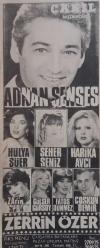 Gazino Reklamları Gazetesi 17 şubat 1982 Maksim Bebek Park Çakıl Müzikhol Lunapark Müzikhol Muazzez Abacı,Emel Sayın,Adnan Şensoy,Neşe Karaböcek,Hülya Süer,Harika Avcı,Nokta ve Virgül,Kibariye,Zerrin Özer,Coşkun Demir,Azize Gencebay, Arif Şentürk,Recep Kaymak,Mehtap Deniz,Coşkun Demir,Akın Uğurlu, Romalıların Perihan,Ümmete,Alev Nurdan ,Fatih Mühimdir,Nesrin Topkapı,Huri Sapan,Gönül Bayar,Pakize Suda,Elçin Soner,Kenan Menekşe,Doğan Pejer,Akwv Nurdan,Mustafa Sağyasar,Gülistan Sayın,Zeynep Zorlu,Nevra Cansu