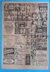 Gazino Reklamları Gazetesi  10 Temmuz 1981 Gönül Yazar,Sevim Tuna,Nigar Uluerer,Gönül Tansel,Sezer Güvenirsin,Hülya Süer,Selçuk Ural,Akın Uğurlu,Şehriban Gül,Alev Akın,Ayhan,Ferahnaz,Ümmete,Suna Yıldızoglu,Huysuz Vijın,Uğur Böcekleri,Mine Koldan,Mediha Şen Sancakoğlu,Toto Karaca,Çetin Alp,Saadet Gürses,Neşe Alkan,Hayko,Cengiz Türksoy,Canan Eren,Sulhi Tüfekçi,Mehtap Deniz,Salim Ağırbaş