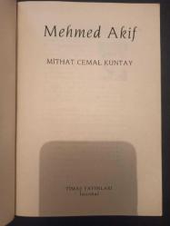 Mehmed Akif - Mithat Cemal Kuntay -  Türkçe Kitap - Timaş Yayınları -
