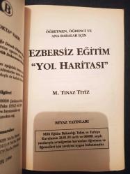 Ezbersiz Eğitim ''Yol Haritası'' - M. Tınaz Titiz -  Türkçe Kitap - Beyaz Yayınları -