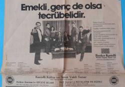 Banker Kastelli Menkul Değerler Ticerek A.Ş Reklamı 17 Şubat 1987 Fikret Hakan ,İzzet Günay,Selma Güneri ,Ekrem Bora ,Orhan Günsiray,Reha Yurdakul Kastelli Kültür ve Sanat Vakfı sunar Haldun Dormen  in Geceye selam 1967 senesi Türkiye de illere göre telefon durumu ,Almanya da Türk işçilerin  hasta yıkama mazareti artınca adım adım takip edilip resimleri çekildi Arçelik,Boştur turizm seyahat reklamı vardır