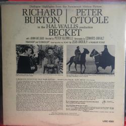 Laurence Rosenthal – Becket (Dialogue Highlights From The Paramount Film) / Richard Burton as Becket & Peter O'toole as his King / US 1964 / LP