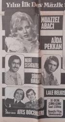 Gazino Reklamları Gazetesi 5 Ocak 1975 Muazzez Abacı,Ajda Pekkan,Nuri Sesigüzel,Şükrü Birant,Lale Belkıs,Ateş Böcekleri ,etler işportada satılıyor,oyuncular işsizlikten ağlıyor,halk pahalılıktan ısınmayı unuttu,