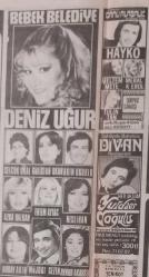 Gazino Reklamları Gazetesi ocak 1979 Behiye Aksoy,Deniz Uğur,Hayko,Zeki Müren,Tülin Tan,Nuray Akın,Müjdat Gezen,Şakir Öner,Suna Bayram,Nil Burak,Azra Akın,Neslihan,Yurdaer Doğulu,Meltem Mete,Nigar Uluerer,Selda Aşkım,Gözde Tezcan,Erkut Taşkın,Nevin Pere,Nihal Yeşil,Tülay Karaca,Yaprak,Nesrin Topkapı,Yasemin Kutsu,Yavuz Özışık