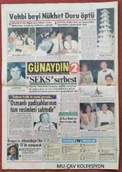 Günaydın Gazete 9 Ağustos 1985 Vehbi Koç’u Nukhet Duru Öptü,Trabzonspor’da Seks serbest,Turgut Özal,Asım Ekren,John Cassavetes,Leyla Akçağlılar,Sakıp Sabancı,Antrenör Sundermann,Stankoviç,Erdal Keser,Cevat Prekazi,Erhan Önal,Nissan-Albaraka Reklam