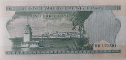 6.EMİSYON 1.TERTİP 10 TÜRK LİRASI E65487430 SERİ NOLU KAĞIT PARA ÇİL