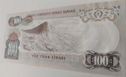 6.EMİSYON 1.TERTİP 100 TÜRK LİRASI C42 06 06 79 SERİ NUMARALI KAĞIT PARA GÜZEL NUMARA ÇİL