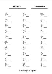 Herkes İçin Matematik Dört İşlem Alıştırmaları SÜPER KİTABI