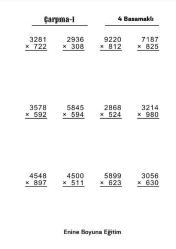 Herkes İçin Matematik Dört İşlem Alıştırmaları SÜPER KİTABI