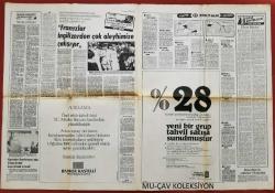 Hürriyet Gazete 27 Temmuz 1980 Gazino Reklamları,İstanbul'a Göç Durmak Bilmiyor,Nadia Comaneci,Allan Wells,Suat Mamat,F.Bahçeli Ali Kemal,Vladimir Lapitsky,M.K.Atatürk,Bülent Ersoy,Sezen Aksu,Zerrin Özer