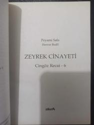 Zeyrek Cinayeti Cingöz Recai - Peyami Safa - Alkım Yayınları - 2008 Yılı - Türkçe Kitap