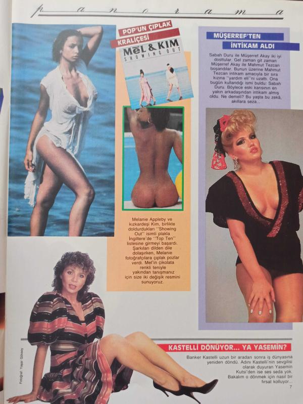 Playmen Dergisi Şubat 1987 Müjde Ar Burçin Orhon Ümit Tokcan  