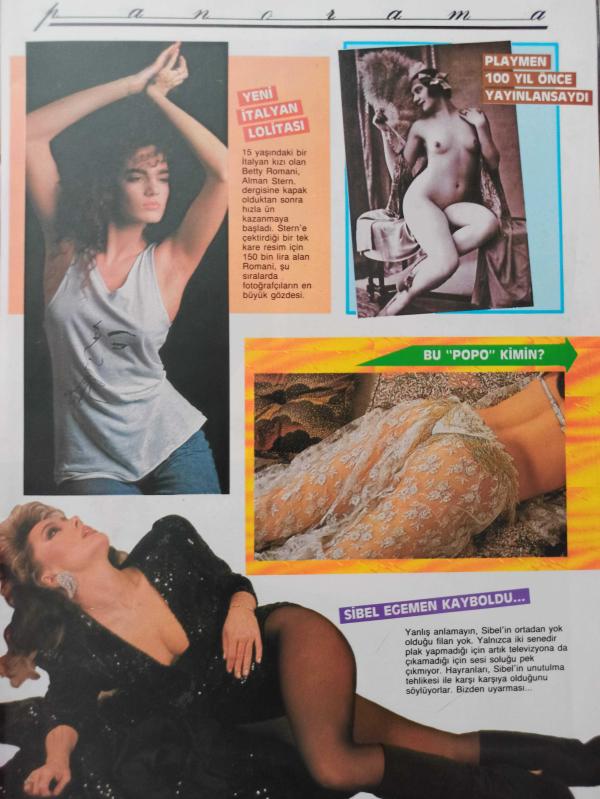 Playmen Dergisi Mart 1987 Suna Yıldızoğlu Linda Lusardi Betty  