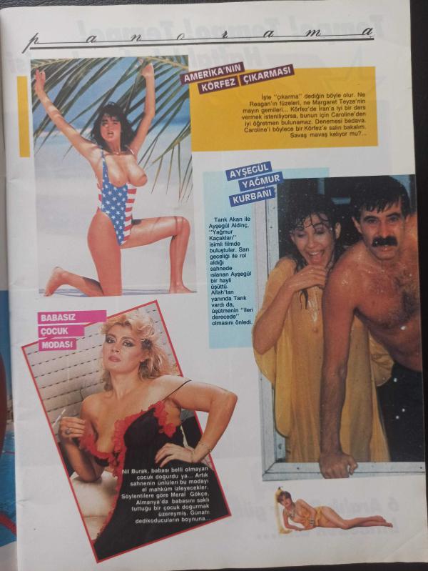 Playmen Dergisi Aralık 1987 İhsan Sabri Çağlayangil Çeçilya  